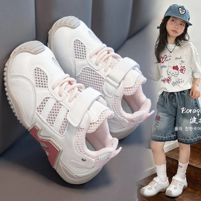 2026 Spring Breathable Kids Shoes Boy and Girl Fashion Sneakers Lightweight Non Slip Walking Shoes Comfortable Sport Shoes