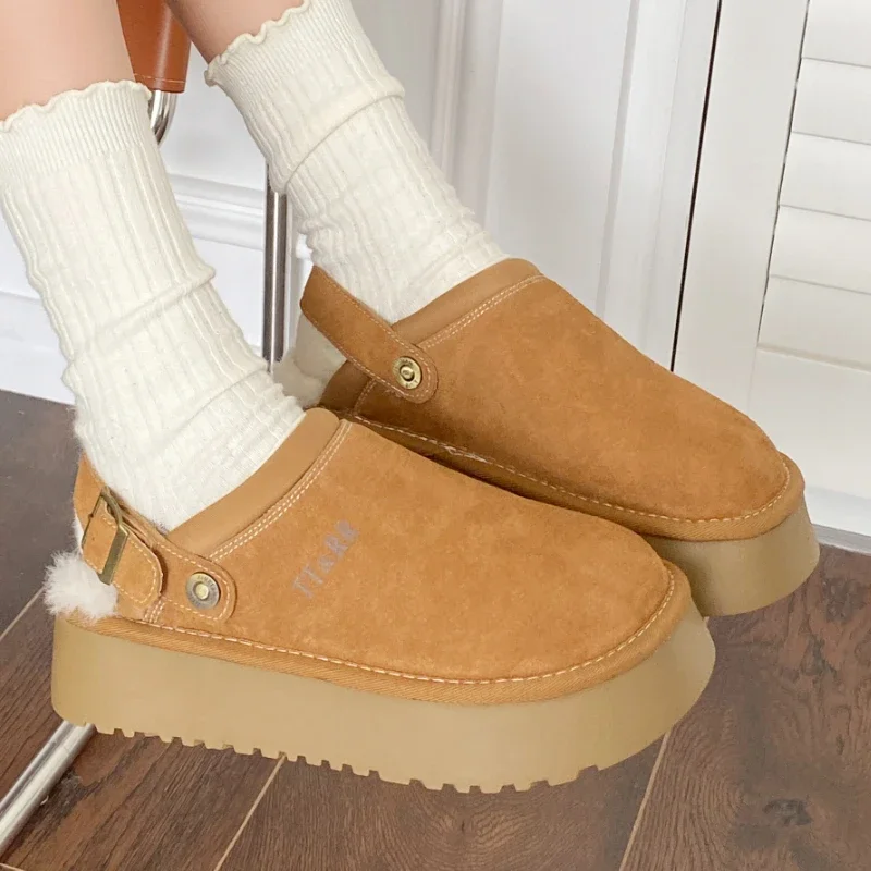 Winter New Fashion Cute Sweet Round Toe Designer Women Thick Sole Boots 2024 Outdoor Casual Simple Women Fashion Boots