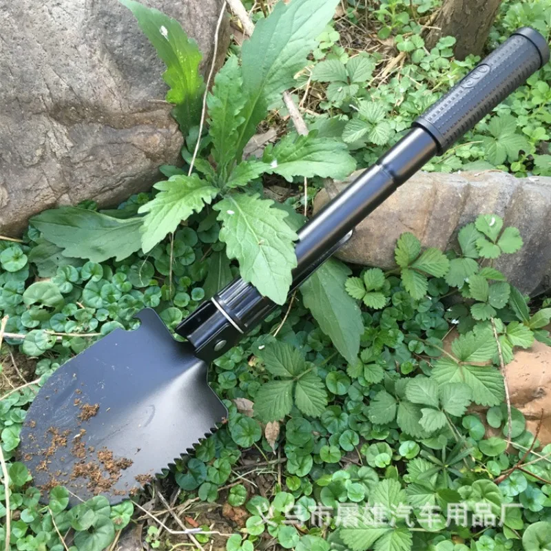 Portable Survival Shovel Multifunctional Folding Camping Shovel Emergency Military Garden Outdoor Tool Lightweight Durable Steel