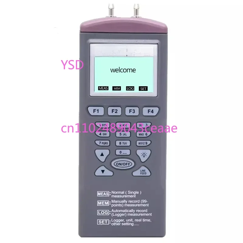 AZ9631 Digital Pressure Gauge Differential Pressure Gauge Data Logger Range 100