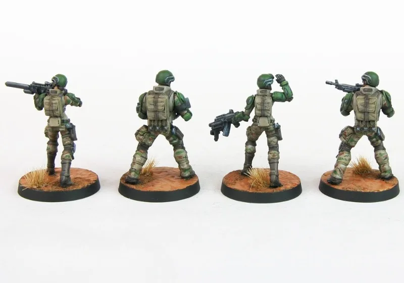 25mm Base Diecast Resin Assembled Model Kit War Game Chess USAriadna Grunts Unassembled Unpainted