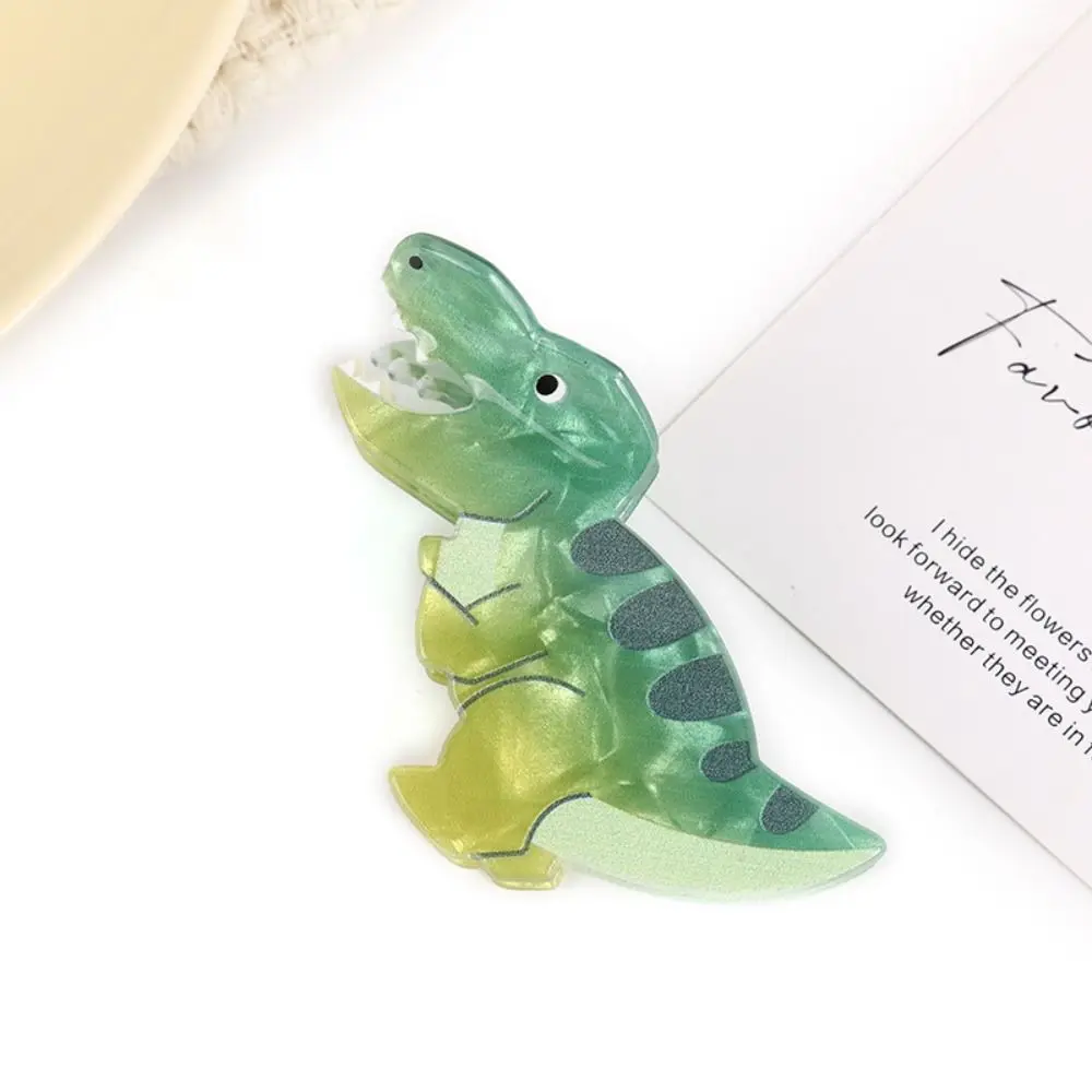 Tyrannosaurus Rex Dinosaur Hair Claw Stegosaur Diplodocus Acrylic Animal Shark Clip Ponytail Holder Pterosaur Cartoon Hair Clip