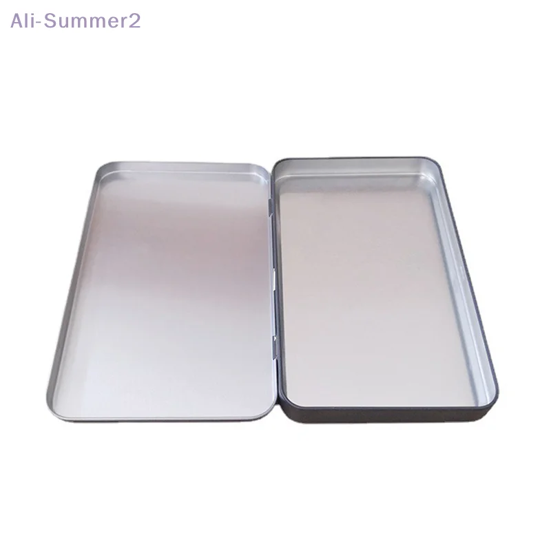 صندوق تخزين حديد منزلي حاوية علب من القصدير غطاء مفصلي فارغ صندوق تخزين فارغ منظم مجوهرات بطاقة الحلوى #6