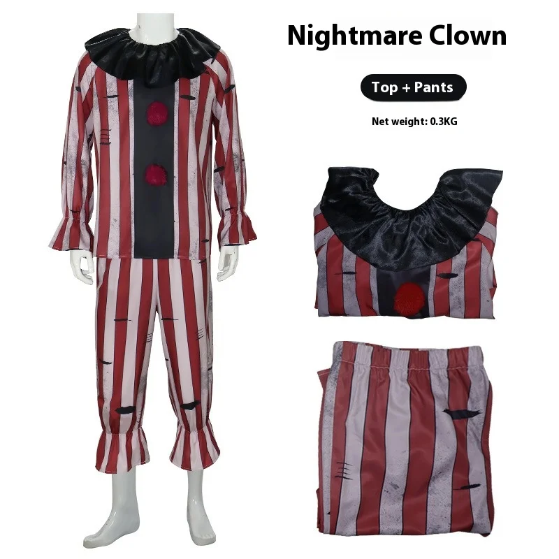 Costume da clown incubo Costume di Halloween per unisex taglia unica per uomo per donna Costumi di Halloween spaventosi