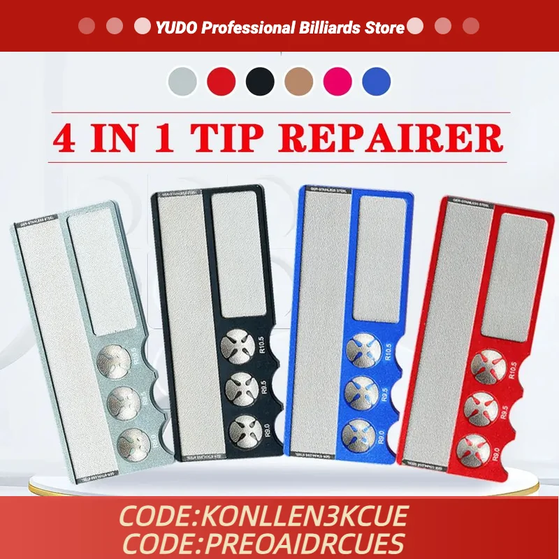 KONLLEN Tip Tools 4 w 1 metalowa wielofunkcyjna końcówka do naprawy golarki Carom Snooker kij bilardowy akcesoria bilardowe