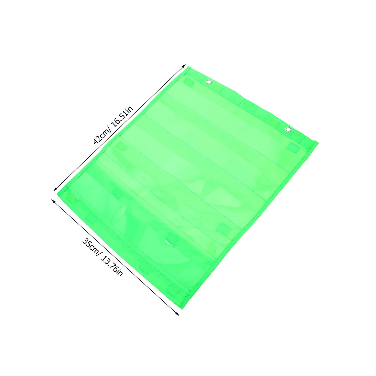 Wall-Mounted Clear Storage Bag for Classroom Organization Transparent Pocket Chart for Cards Files Schedules Visual Learning