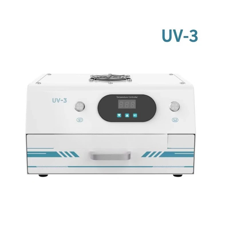 UV-3 High Efficient 1200W UV Curing Light Box Double Timing Intelligent Curing Lamp Phone LCD Edge Screen Dry Glue Repair Tools