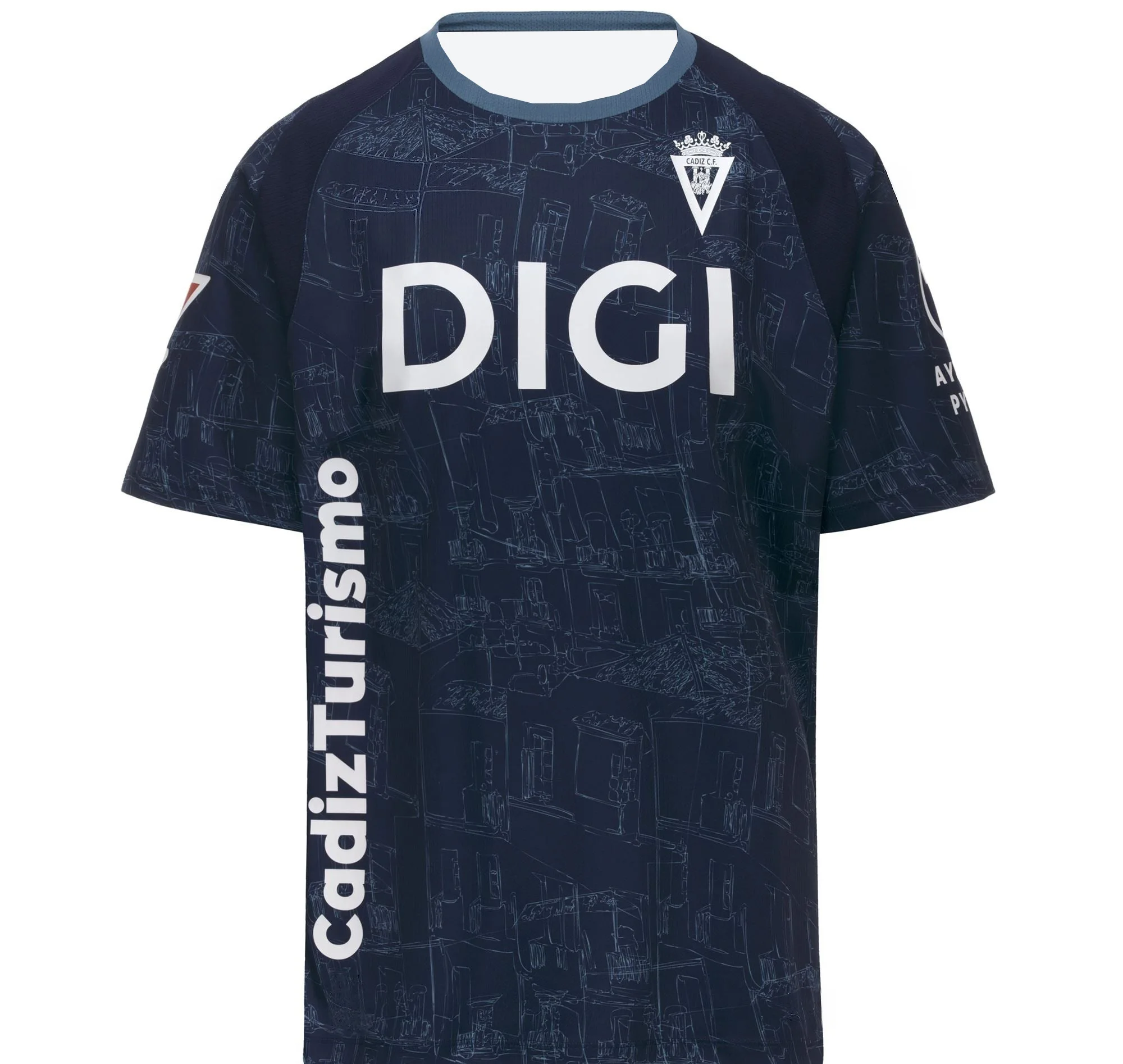 Neue Saison Cadiz 3D-Gedrucktes Fußballtrikot Atmungsaktives Schnelltrocknendes Kurzarm-T-Shirt für Herren Familien-Partnerlook – Detail 3