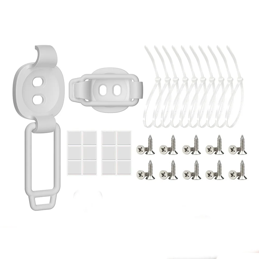 10 Pack Wire Organization Adjustable Cable Clips Elastic Reusable Desktop Cable Management Self-Adhesive Cord Organizer Indoor