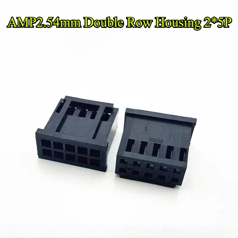 10-100 قطعة أسود AMP2.54mm الإسكان/إبرة مستقيمة 2P/3P/4P/5P/6P/8P 280 موصل صف واحد التوصيل محطة استبدال 280358/280359