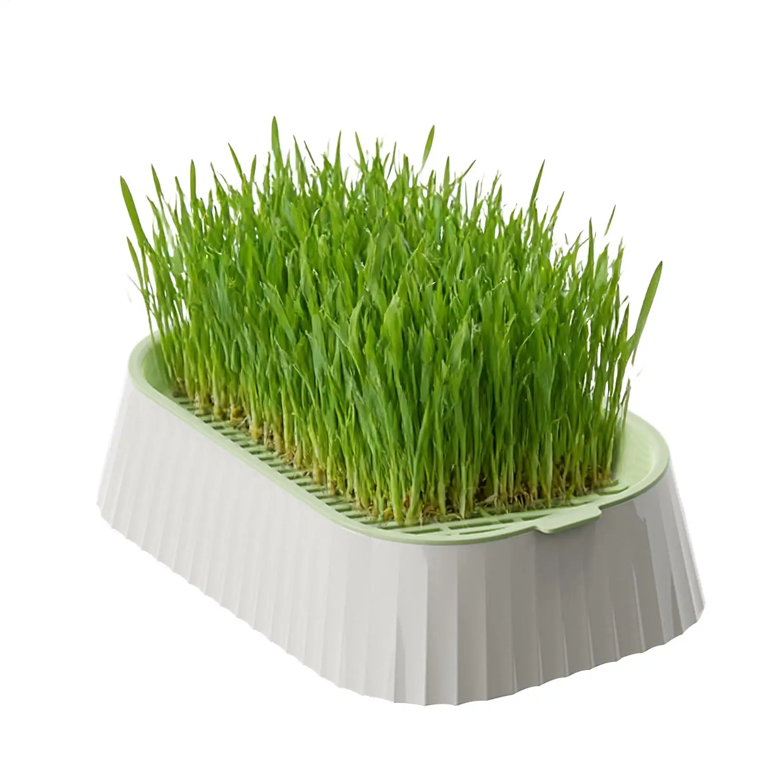 Pet Cat Grass Planter Box Cat Grass Growing tray Hydroponic Cat Grass Planter Wheat Grass Growing Pot Nursery Cat Planter Tray