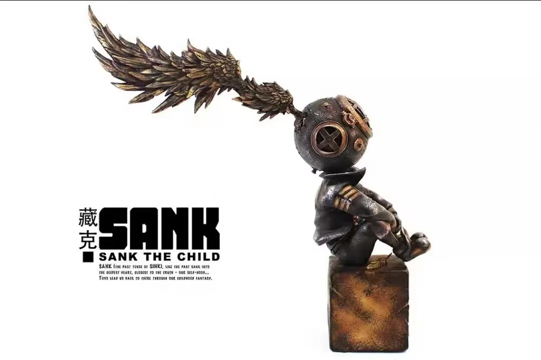 Sank Toys Sank The Child Little Sank The Wind Rise Obsidian Resin Painted Collection Figurine Figure Model Statue