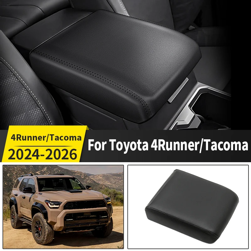 

For Toyota Tacoma 4Runner 2024-2026 Center Console Armrest Protection Lid Overlay Sticker Trim Anti-Scratch Interior Accessories