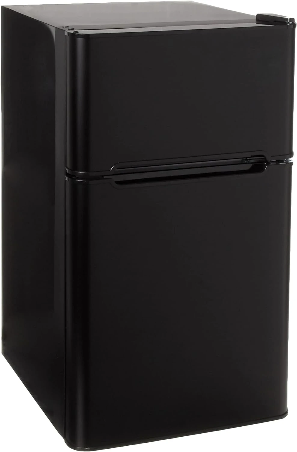 

Compact Refrigerator/Freezer, Reversible Doors ,Adjustable Thermostat ,3.2 Cu. Ft,Black