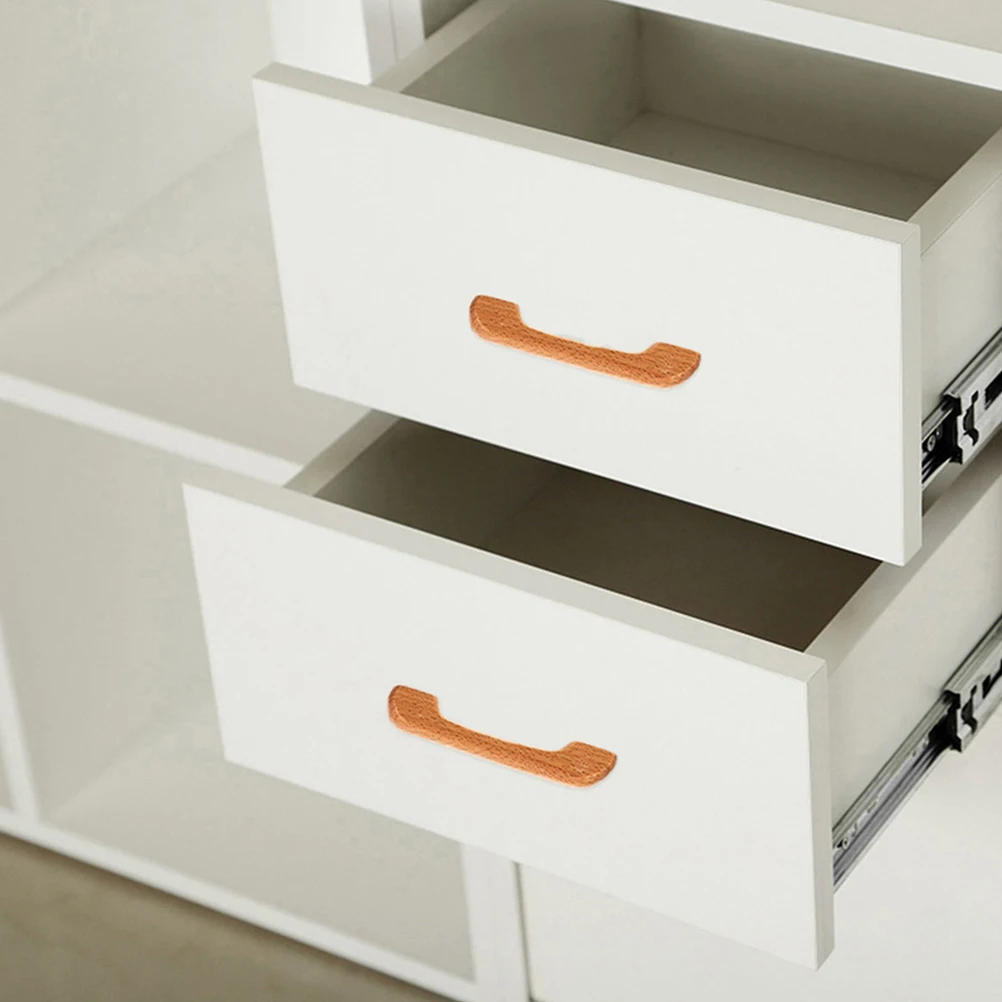 

5 set Wood H les Coffee Color Durable Drawer Pulls Wardrobe Door Hardware Simple Furniture H Furniture Accessories