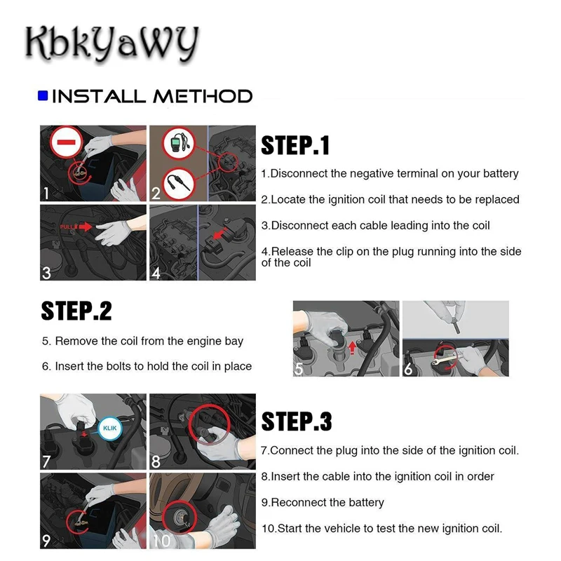 Kbkyawy Ignition Coil Pack for MOTORCYCLE  KOVE MOTO 321R RR 332600-R110-00000 332600-R110 332600R11000000 332600R110