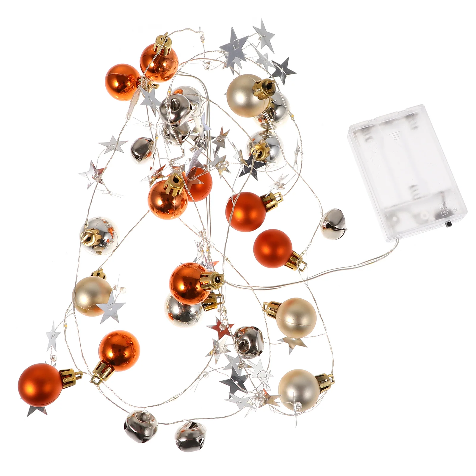 1 pièces boule de noël cloche chaîne lumière 20 LED Durable sûr suspendus lumières arbre de noël décorations murales fête LED chaîne