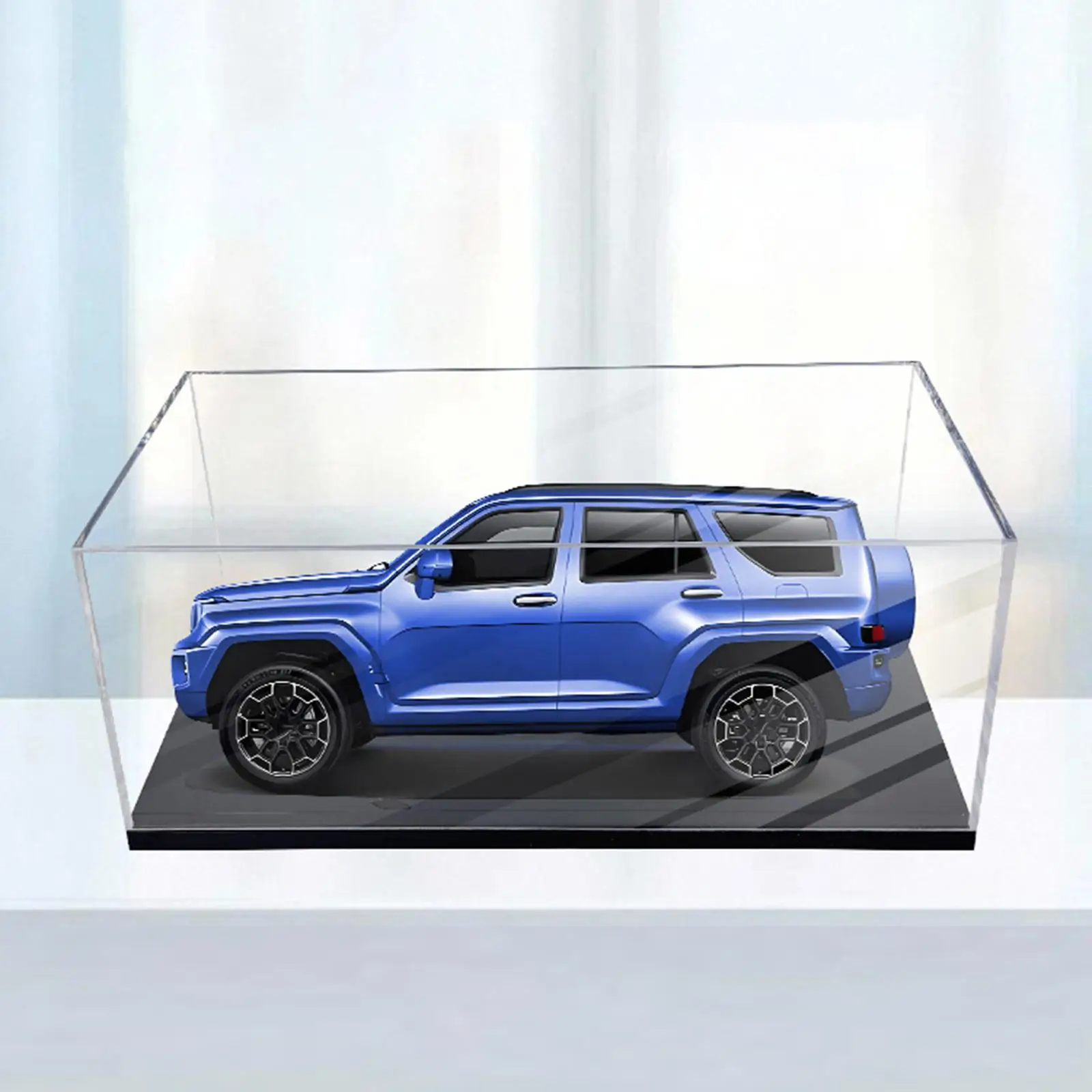 Transparent Acrylic Display Box, Dustproof And , with Base, for 1/18 Scale Miniature Cars, Jewelry And
