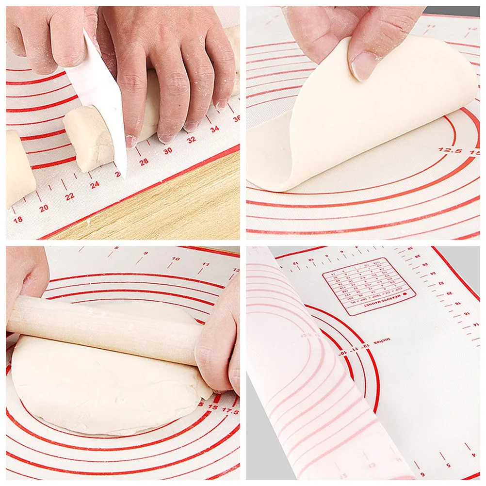 

Silicone Rolling Non-Stick Baking Kitchen Counter Dough Kneading Pad Dough For Pastry Easy Clean Kitchen