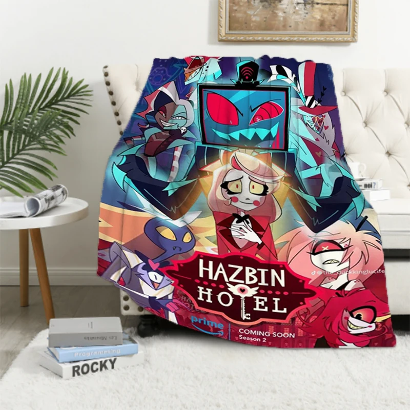 

H-Hazbin Hotels Fluffy Soft Blankets & Throws Child Blanket Microfiber Bedding Knee Sofa Throw Warm Winter Fleece Nap Decorative