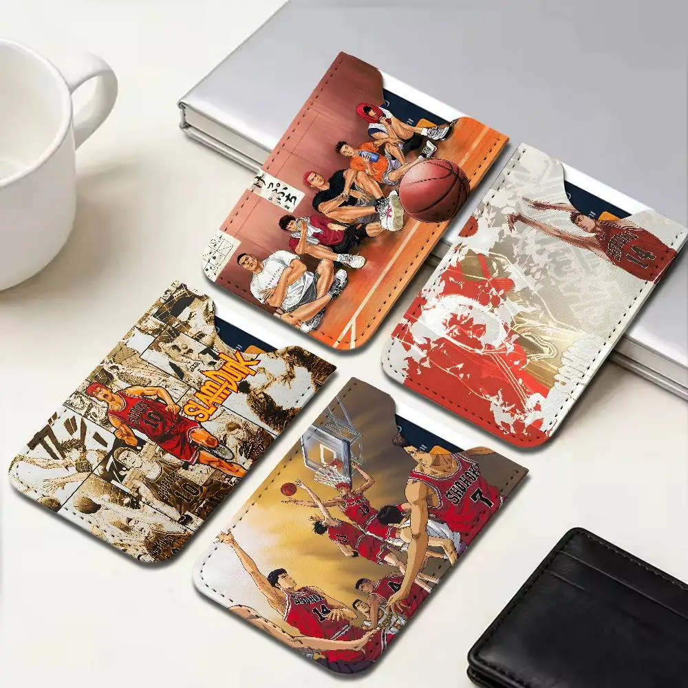 S-SLAMS D-DUNKS Anime Credit ID Business Card Holder, Practical Pocket Gift for Outdoor Driving & Daily Use