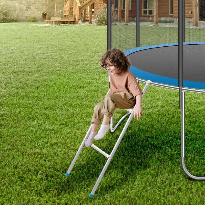 Trampoline Ladder 6FT-16FT Staircase Trampoline Sportsoutdoor Escalator Climbing Ladder Portable Fitness Equipment Trampolines