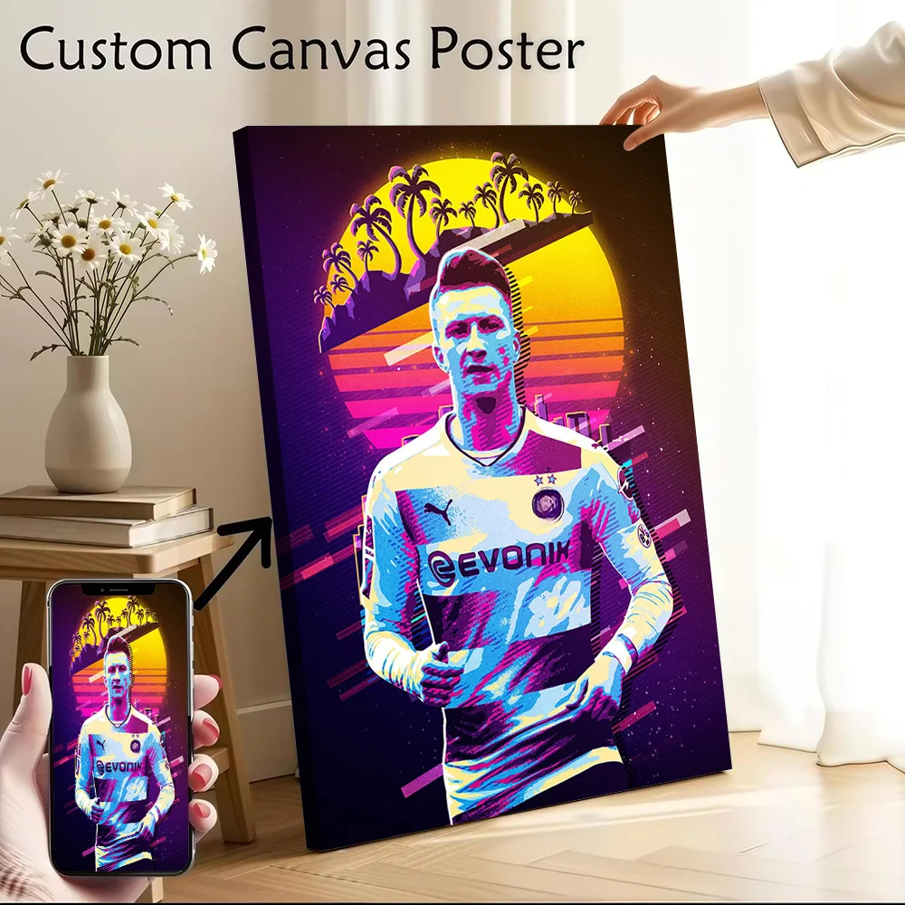 Marco Reus Canvas Poster Customizable Pictures Wall Art Canvas Painting for Home Decorations Room Decoration Gaming Wand Deko