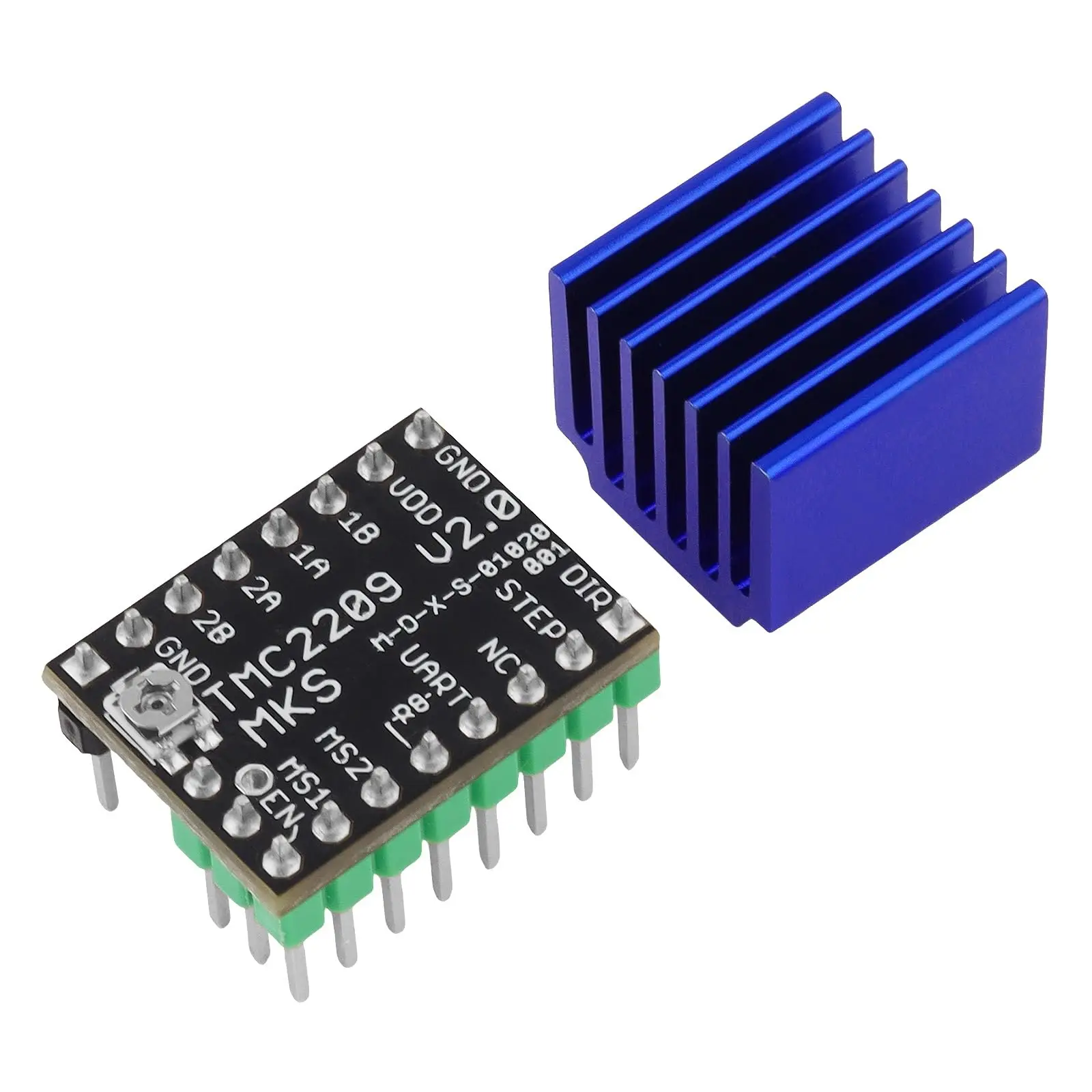 TMC2209 V2.0 Stepper Motor Driver,Support UART Mode | Fit for Ender 3 E3D V3 Control Board 3D Printer Parts Replace A4988