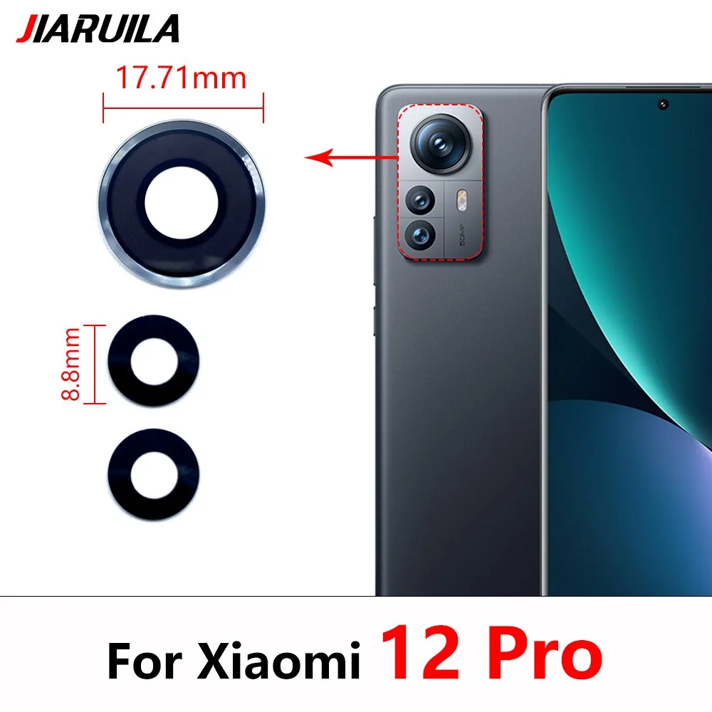 100% Rear Back Camera Glass Lens With Sticker For Xiaomi Mi 12 Pro 12C 8 SE 9 Lite Redmi Note 11S 11T 11E 11 10 Pro 5G