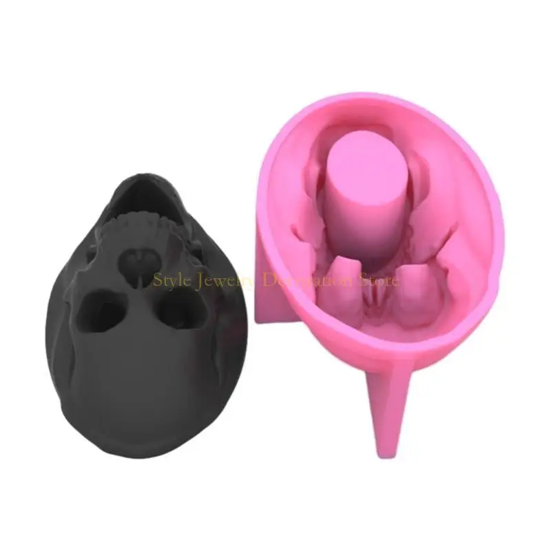 

D46E Flower Flanter плесень скелета цветочный горшок с смолой