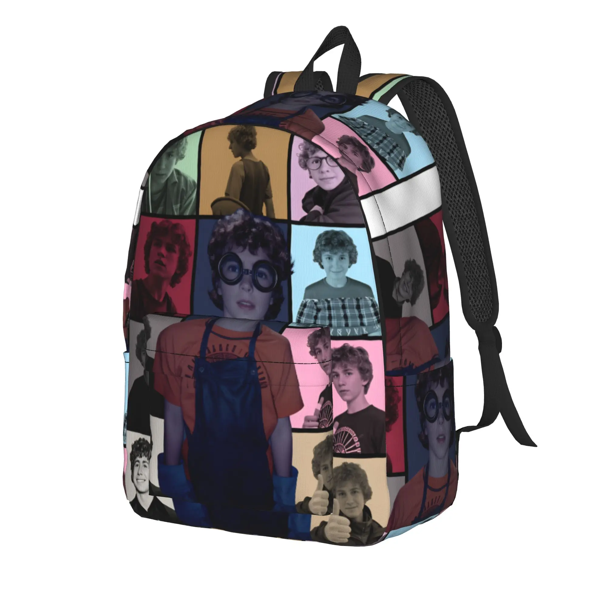 Walker Scobell Smile Mask USA Actor Backpack Student  Lightweight Backpacks Polyester Kawaii School Bags Cycling Design Rucksack