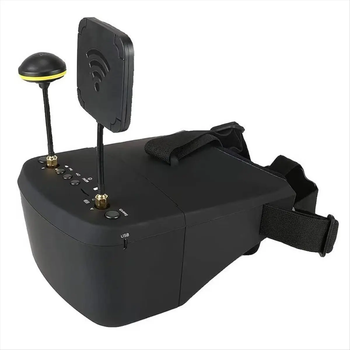 Fits for EV800D 5.8G 40CH 5 Inch 800x480 Video Headset HD DVR Diversity FPV Goggles with Battery for RC Drones and Models