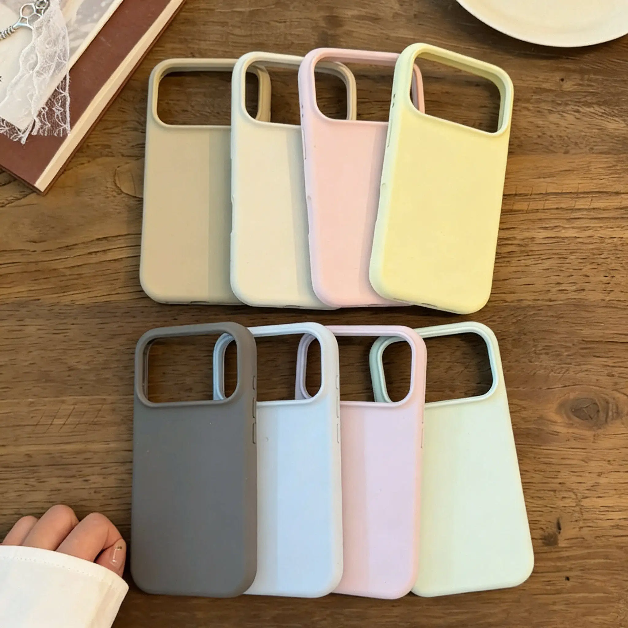 Minimalist Solid Color Frosted Y2K Korean Ins Phone Case For iPhone 18 Ultra Duo 17 Air 16 15 14 13 12 11 Pro max Plus MAX Cover