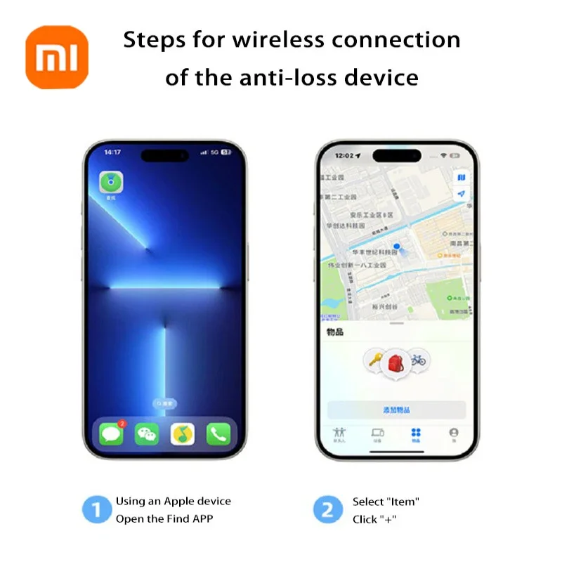 XIAOMI Smart Mini Tracker Kids Pet Wallet GPS Location Tracker Anti-lost Device Pocket watch necklace Portable Tracking Locator