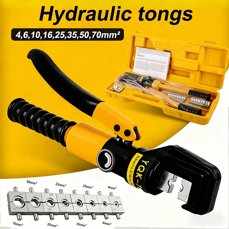 Hydraulische Tang 4-70mm2 Hydraulische Krimptang Hydraulisch Gereedschap Hydraulische Tang DIY Kabel Terminal Krimptang C Type