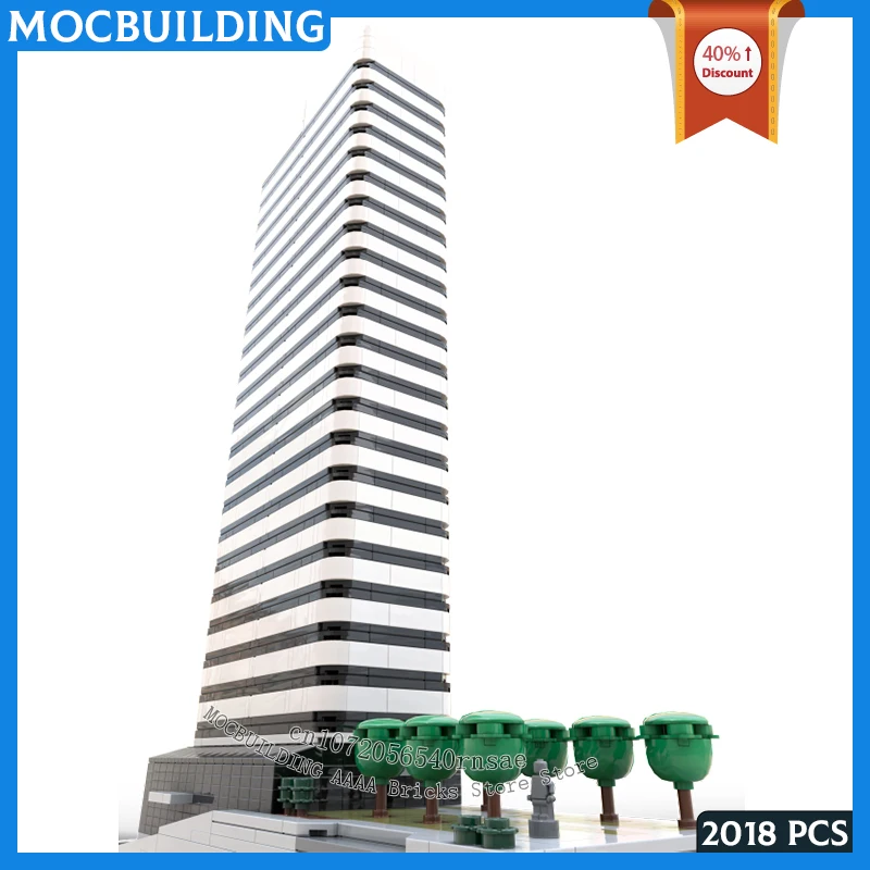 MOC Building Blocks Classic Iconic City Architecture Capitol Center Model DIY Assemble Bricks Creative Toys Collection Gifts