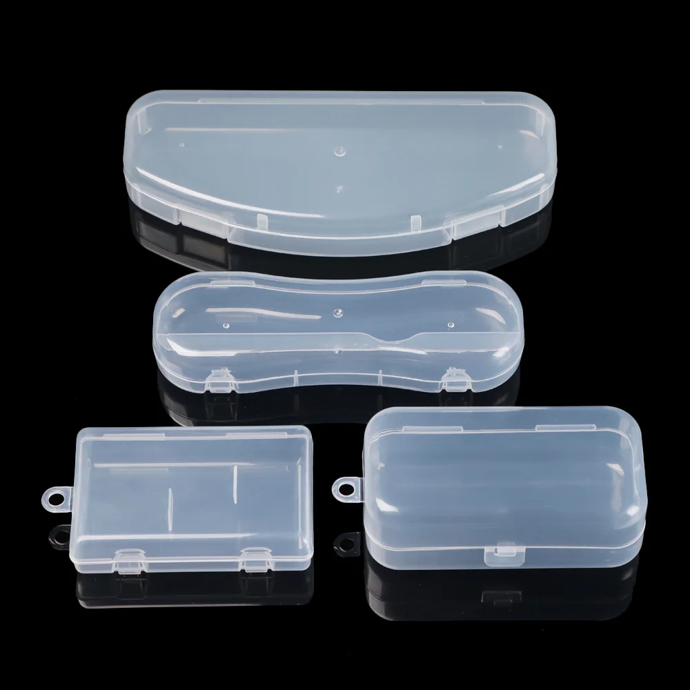 Mini Plastic Box Rectangular Box Translucent Box Packing Box Storage Box Dustproof Durable Strong Jewelry Storage Case Container