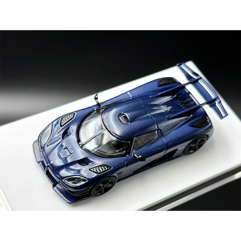 HKM-Diecast مجموعة موديل سيارة ، ألعاب مصغرة ، حبوب الكربون ، الأزرق والأرجواني ، 1:64 Agera One ، المجموعة