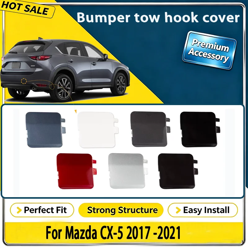 For Mazda CX-5 2017 -2021 Rear Bumper Tow Hook Cap Towing Eye Cover KB8A50EK1BB KB8A50EK1 Car Accessories