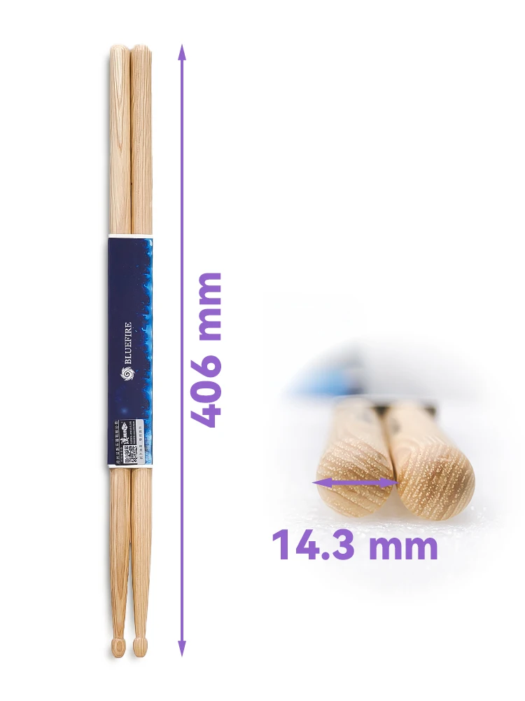 1 Pair 5A Drum Sticks Classic Hickory Drumsticks Professional Drum Stick Percussion Instrument Accessories Drum Set