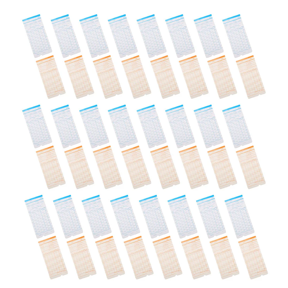 Cartes d'enregistrement de présence 285 pièces: cartes de temps Double face pour les employés compatibles avec les horloges perforées, feuilles de temps hebdomadaires pour