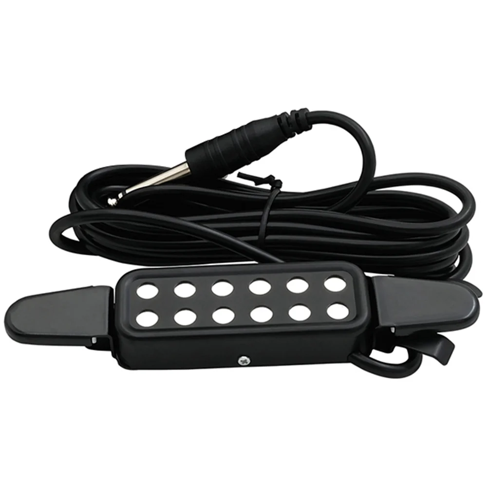 

Acoustic Guitar Pickup 3M Cable Black Durable Accessory for Folk Guitar Ukulele Banjo Sound Transducer