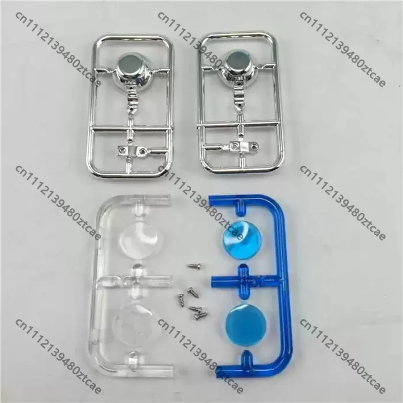 Truck Modification Lamp Housing, Dual Lamp Holders For Square & Round Lights, 5mm Plastic Bracket, RC Model Upgrade Accessory