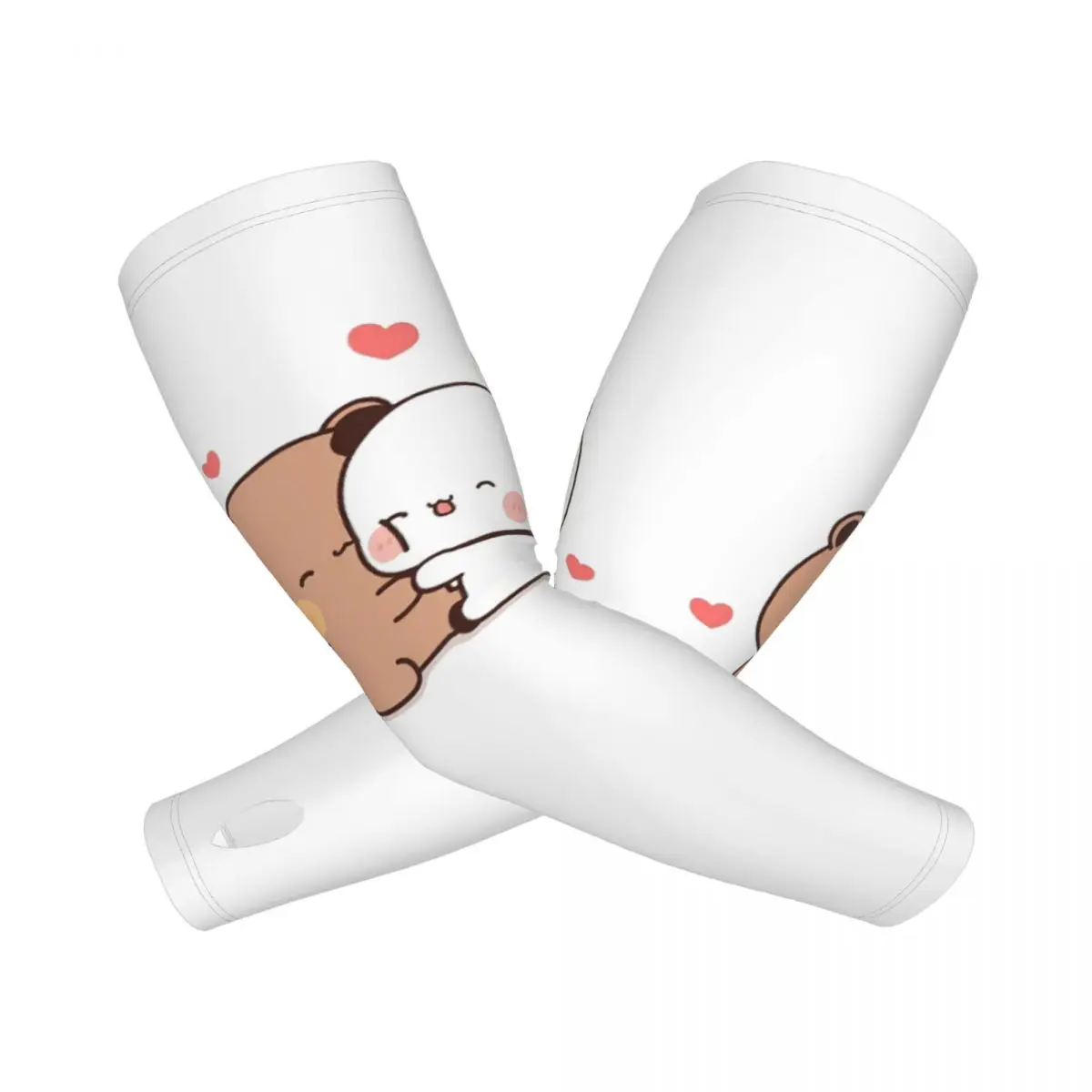 

Воздушный шар Bear And Panda Bubu Dudu, уличные рукава, защита от солнца и ультрафиолета, летние ледяные шелковые велосипедные татуировки, рукава