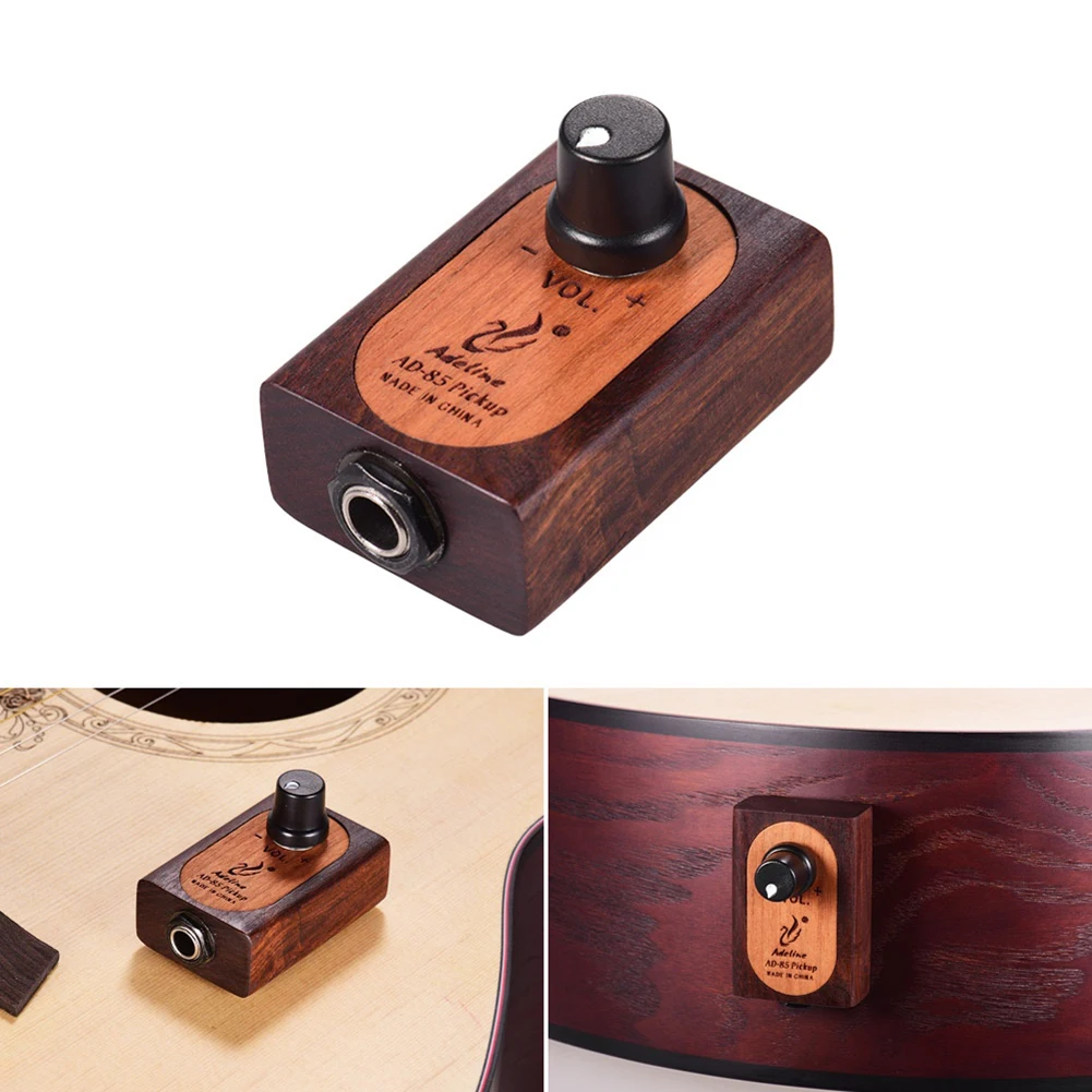 

AD85 Classical Folk Acoustic Guitar Pickup Tuner System Acoustic Pickup No Drilling Adhesive Mounting Professional Acoustic Guit