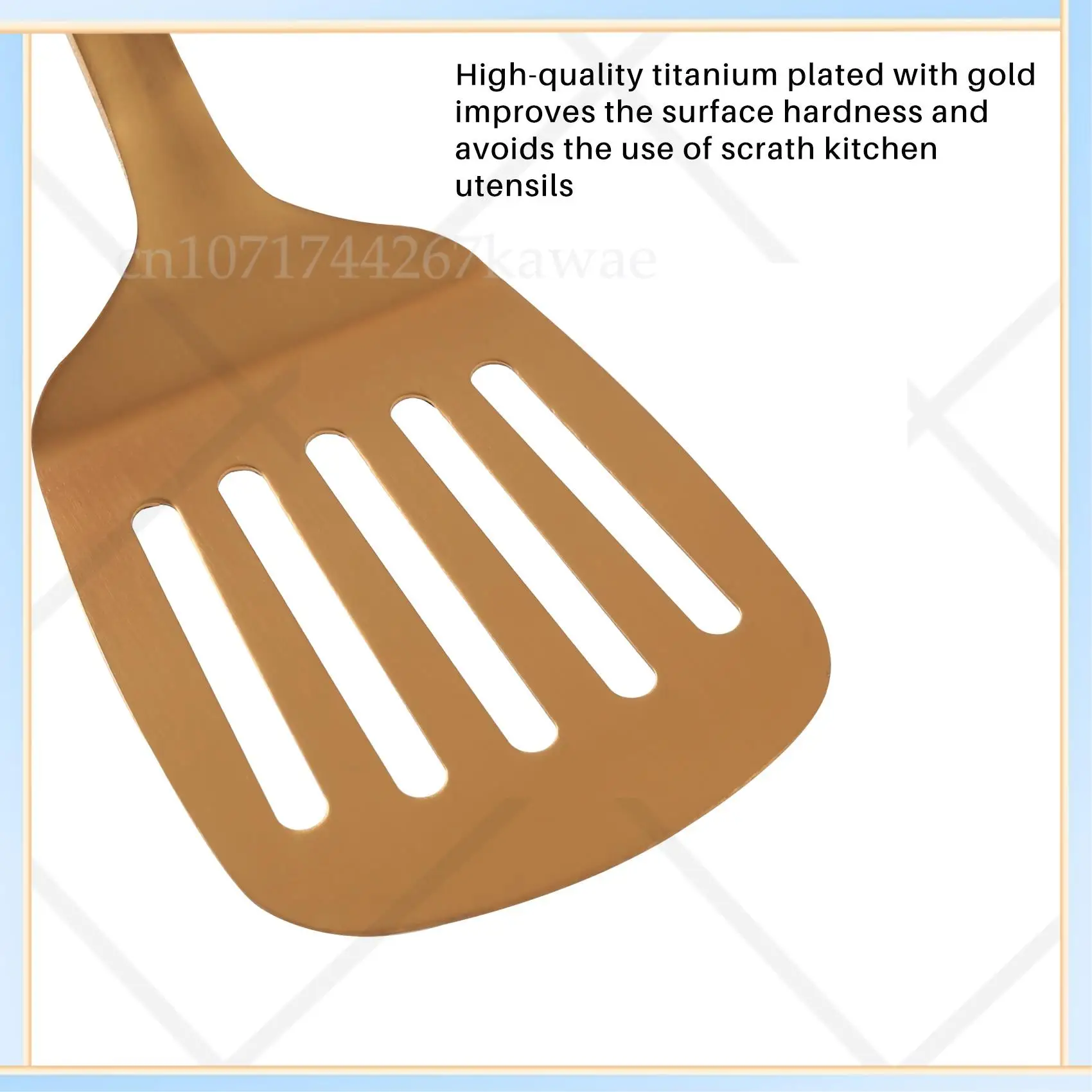 

-A16I Кухонная утварь из нержавеющей стали, набор мастерок из 5 предметов, набор кухонных инструментов, золото