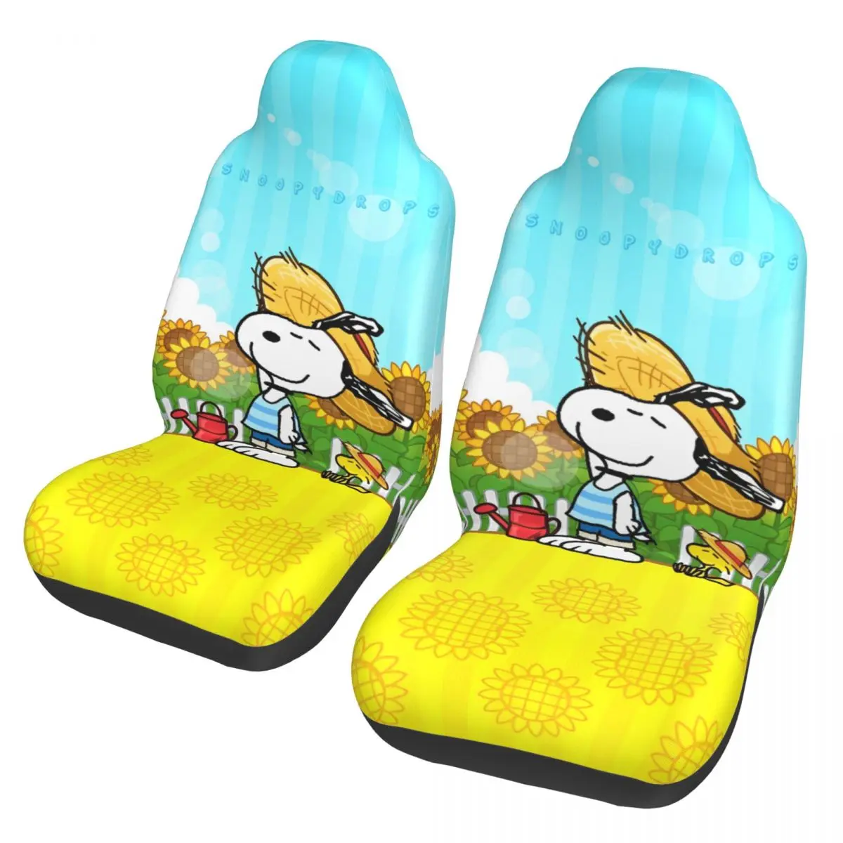 

Snoopys Cartoon Dog Automotive Seat Covers for Cars Suv And Truck Car Seat Covers Universal Fit for Front Seats Set of 2