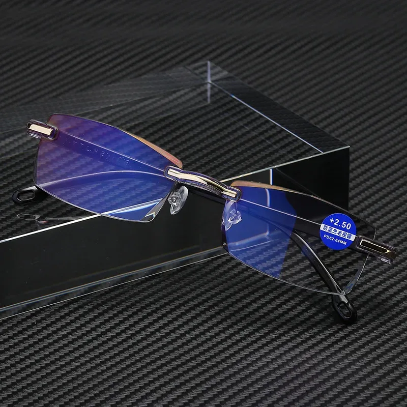 Neue Ankunft Lesebrille Anti-blau Hellblau Film Männer Mode Business brillen +1,0 +1,5 +2,0 Brillen Rahmen für Alte Männer
