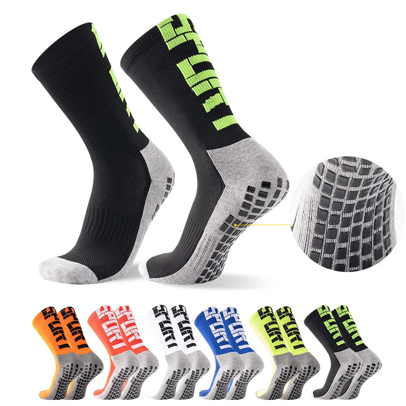 

3 Pairs Premium Football Socks with Anti-Slip Gel and Thick Towel Bottom - Ultimate Comfort and Grip for Athletes