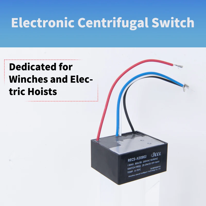 Electronic Centrifugal Switch for Winch & Electric Hoist Motors: Vibration-Resistant, Spark-Free, Silent. Ideal for Lifting Gear